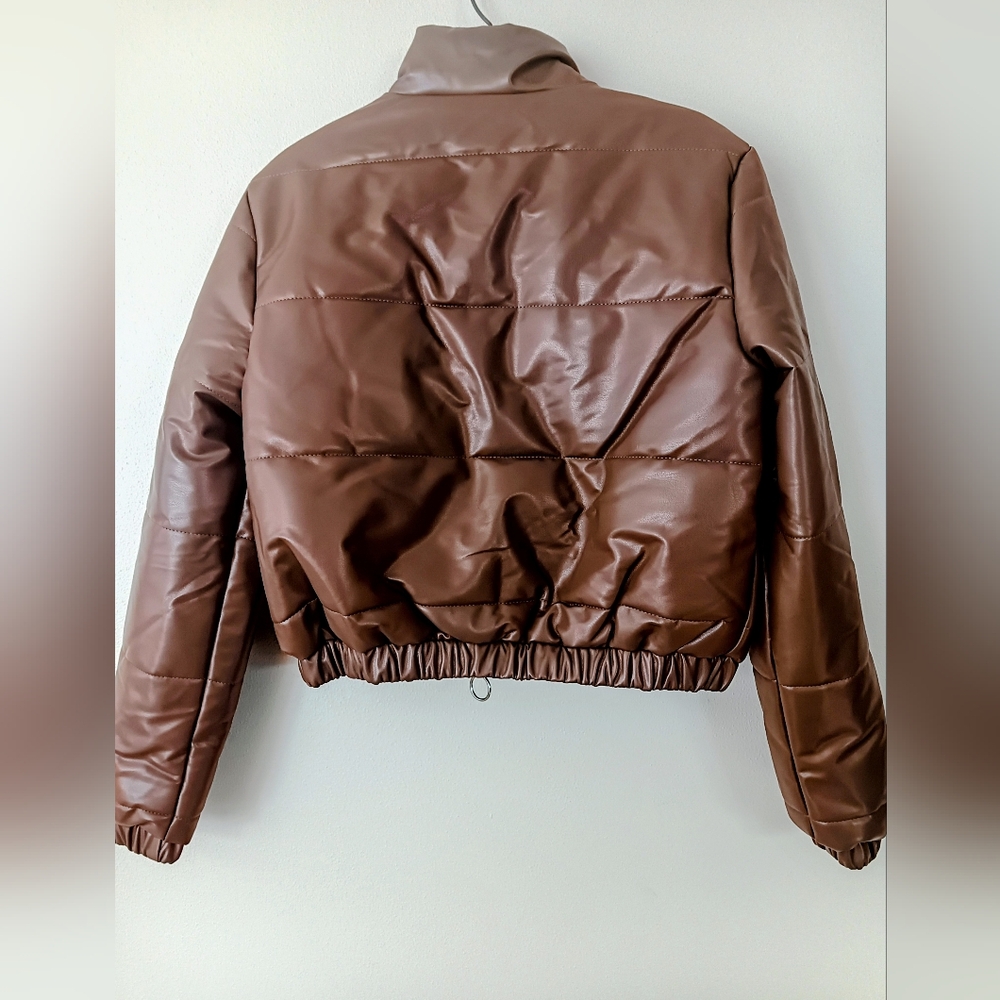 Brown Puffer Jacket - Picture 4 of 7